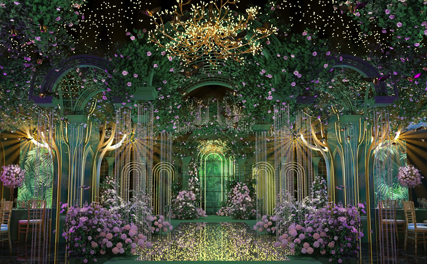 钢城奇妙森林婚礼堂效果展示