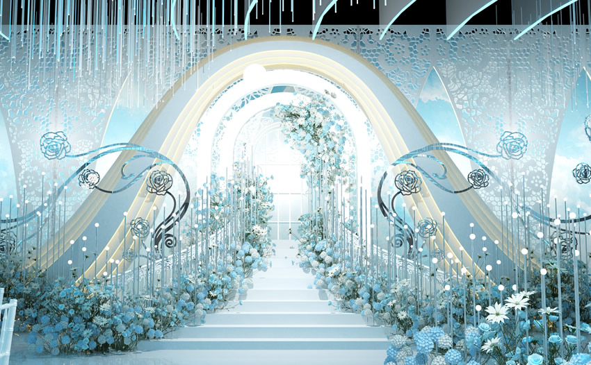 钢城釡香烙馍村水晶厅效果展示